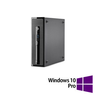 Computadora HP 400 G1 SFF reacondicionada , Intel Core i7-4770 3.40GHz, 8GB DDR3, 500GB SATA , DVD-RW + Windows 10 Pro