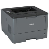 Brother HL-L5100DN Used Monochrome Laser Printer, Duplex, A4 , 40ppm, 1200 x 1200 , USB, Network, Toner and New Drum Unit