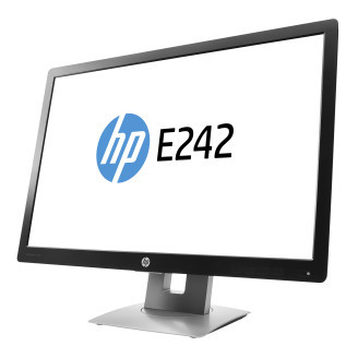 HP EliteDisplay E242 Used Monitor, 24 Inch IPS, 1920 x 1200, VGA, Display Port, HDMI, USB