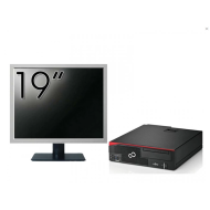 Fujitsu Esprimo D756 stationär datorpaket, Intel Core i5-6500 3,20 GHz, 8 GB DDR4, 500 GB SATA , DVD-ROM + 19 tums bildskärm + Windows 10 Pro