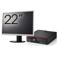 Fujitsu Esprimo D756 Desktop Computer Package, Intel Core i5-6500 3.20GHz, 8GB DDR4, 240GB SSD , DVD-ROM + 22 Inch Monitor