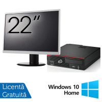 Balík stolného počítača Fujitsu Esprimo D756, Intel Core i5-6500 3,20 GHz, 8 GB DDR4, 240 GB SSD , DVD-ROM + 22-palcový monitor + Windows 10 Home