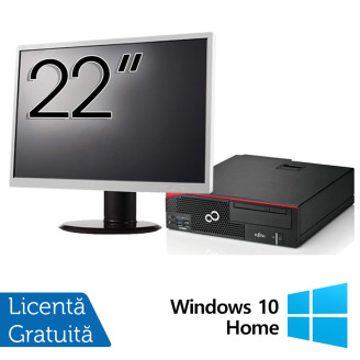 Fujitsu Esprimo D756 Desktop Computer Package, Intel Core i5-6500 3.20GHz, 8GB DDR4, 240GB SSD , DVD-ROM + 22 Inch Monitor + Windows 10 Home