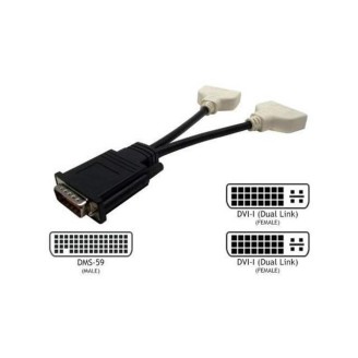 Adaptor cablu video DMS-59 la 2x DVI - Conectivitate superioară Îmbunătățiți-vă experiența de conectivitate cu acest adaptor