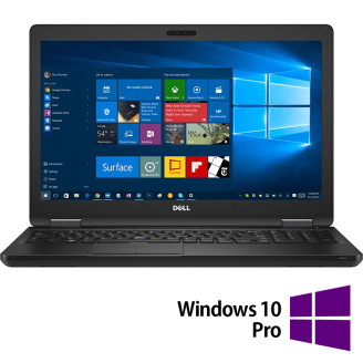 Ordinateur portable reconditionné Dell Latitude 5580 , Intel Core i5-7200U 2,50 GHz, 8 Go DDR4, SSD 256 Go, 15,6 pouces Full HD, clavier numérique + Windows 10 Pro