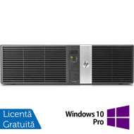 Córas Miondíola HP RP5810 SFF Ríomhaire Athchóirithe , Intel Core i5-4570S 2.90GHz, 8GB DDR3, 128GB SSD , 4 x Port Srathach, 1 x 24 Volta USB, 6 x 12 Volta USB + Windows 10 Pro