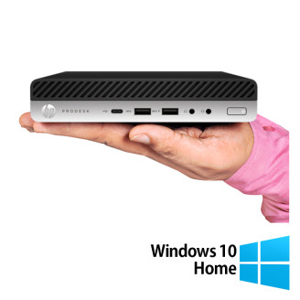 Mini PC HP ProDesk 600 G3 reconditionné, Intel Core i5-7500T 2,70 GHz, 8 Go DDR4, 256 Go SSD + Windows 10 Home