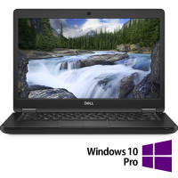 Dell Latitude 5490 renoveeritud sülearvuti, Intel Core i5-8350U 1,70 GHz, 8 GB DDR4, 256 GB SSD , 14 tolli HD, veebikaamera + Windows 10 Pro