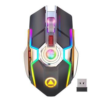 Mouse Gaming Wireless A5, 1600 DPI, RGB, 7 Butoane, Negru Mouse Gaming Wireless A5, 1600 DPI, RGB, 7 Butoane, Negru
