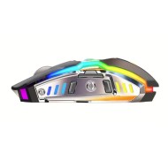 Mouse Gaming Wireless A5, 1600 DPI, RGB, 7 Butoane, Negru