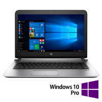 HP ProBook 440 G3 kunnostettu kannettava tietokone, Intel Core i3 -6100U 2,30 GHz, 8 Gt DDR3, 256 Gt SSD , 14 tuuman Full HD, verkkokamera + Windows 10 Pro