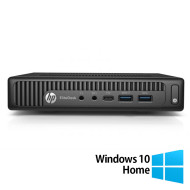 Mini PC HP EliteDesk 800 G2 reconditionné, Intel Core i3 i3-6100T 3,20 GHz, 8 Go DDR4, 256 Go SSD + Windows 10 Home