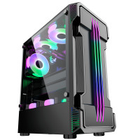 Immortal GAMING -järjestelmä, 9. sukupolven Intel ® SIX-CORE™ i5-9400F 4,10 GHz Turbo, 16 Gt DDR4, 256 Gt SSD + 1 Tt HDD , GeForce GT710 2 Gt GDDR3
