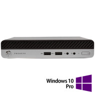 HP ProDesk 400 G3 Mini PC Refurbished Computer, Intel Core i5-7500T 2.70 - 3.30GHz, 8GB DDR4, 256GB SSD + Windows 10 Pro