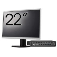 HP ProDesk 600 G2 SFF Refurbished Computer Package, Intel Core i7-6700 3.40GHz, 8GB DDR4, 256GB SSD + 22 Inch Monitor + Windows 10 Home