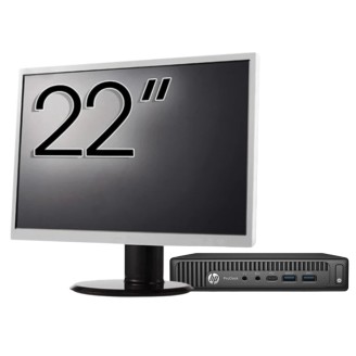 HP ProDesk 600 G2 SFF renoveeritud arvutipakett , Intel Core i7-6700 3,40 GHz, 8 GB DDR4, 256 GB SSD + 22-tolline monitor + Windows 10 Home HP ProDesk 600 G2 SFF renoveeritud arvutipakett , Intel Core i7-6700 3,40 GHz, 8 GB DDR4, 256 GB SSD + 22-tolline monitor + Windows 10 Home