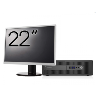 Pacáiste Ríomhaire Athchóirithe HP ProDesk 600 G2 SFF , Intel Core i7-6700 3.40GHz, 8GB DDR4, 256GB SSD + 22 Inch Monitor + Windows 10 Home