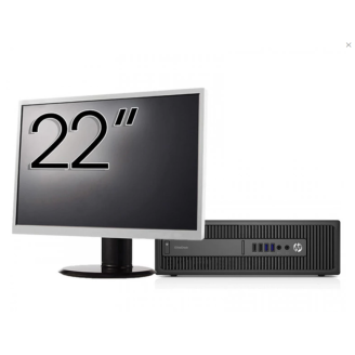Počítač HP ProDesk 600 G2 SFF Refurbished Package, Intel Core i7-6700 3,40 GHz, 8 GB DDR4, 256 GB SSD + 22palcový monitor + Windows 10 Pro