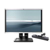 Monatóir Pacáiste Úsáidte HP LA2205wg , 22 Inch LCD , 1680 x 1050 , VGA, DVI , Port Taispeána, USB + Barra Fuaime H-108