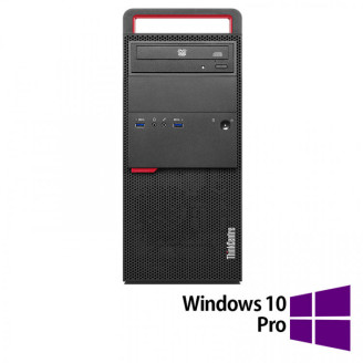 LENOVO M800 Tower Gereviseerde Computer, Intel Core i3 -6100 3.70GHz, 8GB DDR4, 512GB SSD , DVD-ROM + Windows 10 Pro
