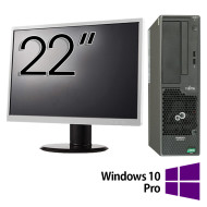 Fujitsu Primergy MX130 S2 Refurbished Package Computer, AMD FX-4100 3.60GHz, 8GB DDR3, 500GB HDD + 22 Inch Monitor + Windows 10 Pro