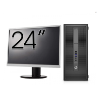 HP 800 G2 Tower felújított számítógépcsomag, Intel Core i5-6500 3,20 GHz, 16 GB DDR4, 256 GB SSD + 24 hüvelykes monitor + Windows 10 Home