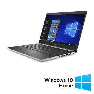 HP 14-DK0357NG Odnowiony laptop, Ryzen 5 3500U 2.10 - 3.70, 8 GB DDR4, 128 GB SSD + 1 TB HDD , kamera internetowa, 14 cali Full HD, srebrny + Windows 10 Home