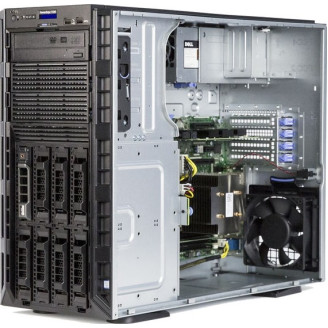 Dell PowerEdge T330 Tower Refurbished Server, 1 x Intel Quad Core Xeon E3-1220 V6 3.00 - 3.50GHz, 8GB DDR4 ECC Unbuffered, 2 x HDD 2TB SATA, CD-ROM, RAID PERC H330 SATA/SAS, RAID 0.1, 5,10,50, iDrac8 Basic, 2 X PSU 495W