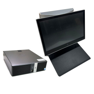 HP Retail System RP5810 SFF Used POS System, Intel Core i5-4570S 2.90GHz, 8GB DDR3, 128GB SSD , 4 x Serial Port, 1 x 24 Volt USB, 3 x 12 Volt USB + Retail Monitors 14 Inch HP L7014t Touchscreen + 10 Inch HP L7010t