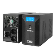 UPS TED 2200VA/1250W with Stabilizer and Management, LCD display, 3x Schuko and 4x Accumulator 12V 7Ah