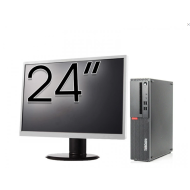 Pachet Calculator Refurbished LENOVO ThinkCentre M910s SFF, Intel Core i5-6500 3.20GHz, 8GB DDR4, 256GB SSD + Monitor 24 Inch + Windows 10 Pro