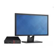 Pachet Calculator Refurbished Lenovo ThinkCentre M700 Mini PC, Intel Core i5-6400T 2.20 - 2.80GHz, 8GB DDR4, 256GB SSD + Monitor 24 Inch + Windows 10 Home