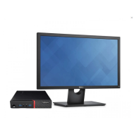 Pachet Calculator Refurbished Lenovo ThinkCentre M700 Mini PC, Intel Core i5-6400T 2.20 - 2.80GHz, 8GB DDR4, 256GB SSD + Monitor 24 Inch + Windows 10 Home