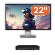 Calculator Refurbished HP ProDesk 400 G6 Mini, Intel i5-10500T, 8GB RAM, 256GB SSD + Monitor 22 Inch