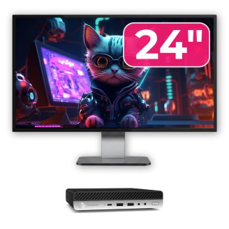 Pachet Calculator Second Hand HP ProDesk 600 G5 Mini, Intel i5-8500T, 8GB RAM, 256GB SSD