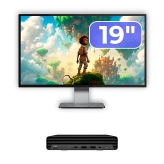 Pachet Calculator HP ProDesk 400 G6 Mini, Intel i5-10500T, 8GB RAM, 256GB SSD
