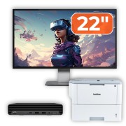 Πακέτο Υπολογιστή HP ProDesk 400 G6 Mini, Intel i5-10500T, 8GB RAM, 256GB SSD, Οθόνη 22 Πακέτο Υπολογιστή HP ProDesk 400 G6 Mini, Intel i5-10500T, 8GB RAM, 256GB SSD, Οθόνη 22