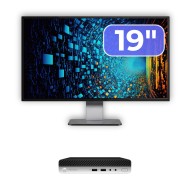 HP ProDesk 400 G4 Mini PC - Intel Core i5, 8GB RAM, 256GB SSD, Monitor 19
