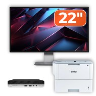 Pachet Calculator HP ProDesk 400 G4 Mini PC i5-8500T, 8GB RAM, 256GB SSD, Monitor 22 inch