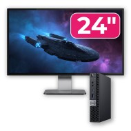 DELL OptiPlex 5060 Mini PC, Core i5-8500T, 8GB RAM, 256GB SSD + Monitor 24