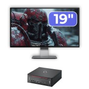 Pachet Calculator Fujitsu Esprimo Q958 Mini PC i5-8400 8GB 256GB SSD Monitor 19