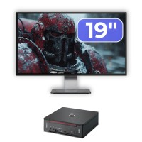 Paquete de Ordenador Fujitsu Esprimo Q958 Mini PC i5-8400 8GB 256GB SSD Monitor 19