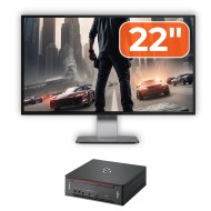 Pachet Calculator Fujitsu Esprimo Q958, Intel i5-8400, 8GB RAM, 256GB SSD, Monitor 22