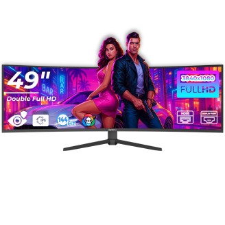 Monitor LED Gaming Curbat 49 inch OptimX MT49j, 3840 x 1080, 144Hz