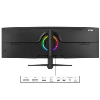 Monitor LED Gaming Curbat 49 inch OptimX MT49j, 3840 x 1080, 144Hz