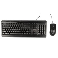 Kit tastatură wired Spacer SPOK-WD-02 USB cu mouse Negru