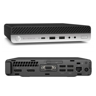 Ordenador de Segunda Mano HP EliteDesk 800 G3 Mini PC, Intel Core i5-7500, 8GB RAM
