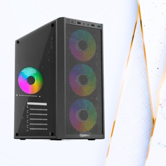 OptimX Prime 2 – Carcasă Middle Tower ATX cu RGB Îmbunătățește-ți setup-ul cu stil și performanță