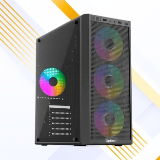 OptimX Prime 3 – Carcasă ATX cu Sticlă Temperată și Ventilatoare RGB OptimX Prime 3 – Carcasă ATX cu Sticlă Temperată și Ventilatoare RGB