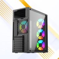 OptimX Prime 3 – Carcasă ATX cu Sticlă Temperată și Ventilatoare RGB